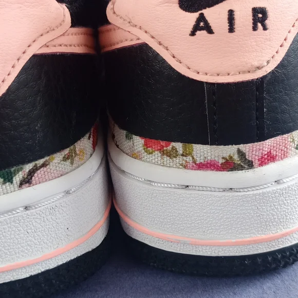 Nike Air Force 1 Vintage Floral GS 'Pink Tint' Shoes BQ2501-001 - Picture 10 of 12